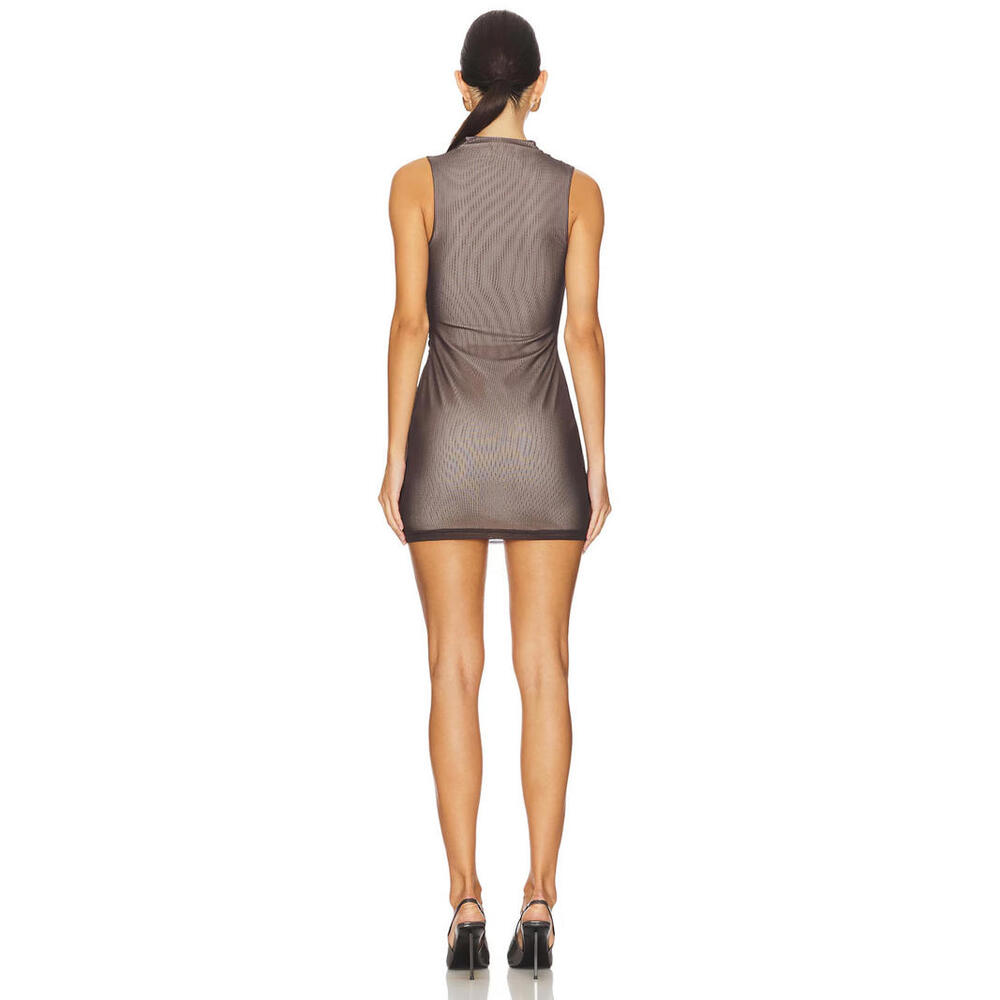 Revolve Significant Other Nina Mini Dress Ruffled mesh black size 4 $200msrp NWT - Picture 3 of 7